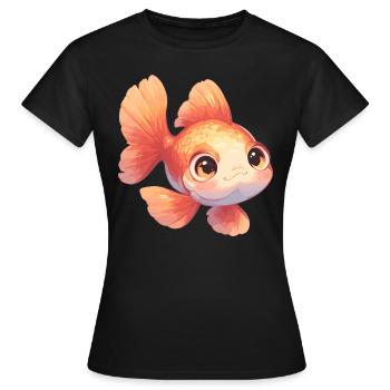 Goldfish Goldfish - Women's T-Shirt - black - Front - AI Model Female 172 dark (172cm)