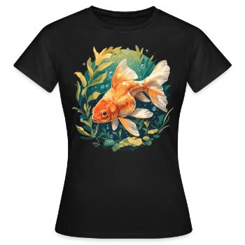 Goldfish Goldfish - Women's T-Shirt - black - Front - AI Model Female 172 dark (172cm)