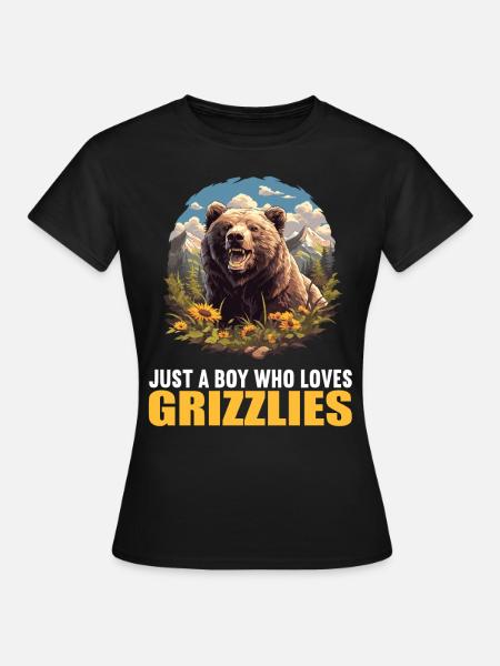 Grizzlybären Grizzlybär - Frauen T-Shirt - Schwarz