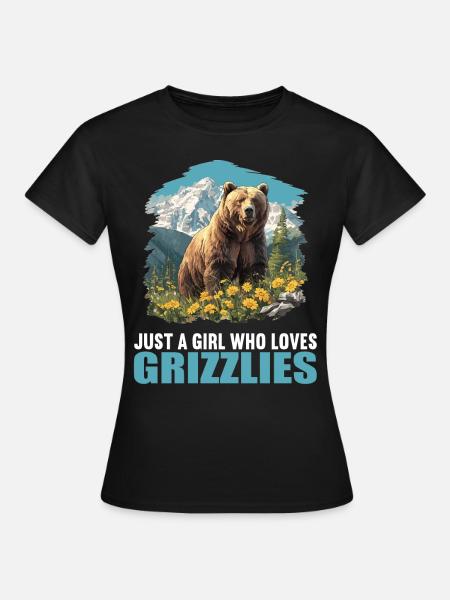 Grizzlybären Grizzlybär - Frauen T-Shirt - Schwarz
