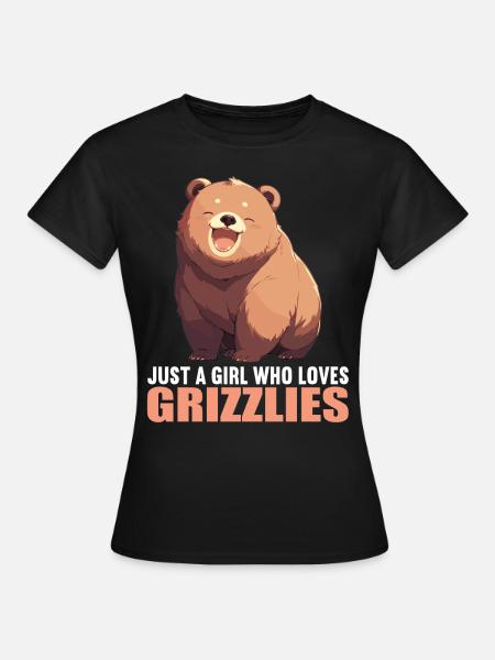 Grizzlybären Grizzlybär - Frauen T-Shirt - Schwarz