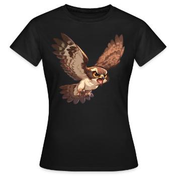 Faucons Faucon - T-shirt Femme - noir - Devant - AI Model Female 172 dark (172cm)