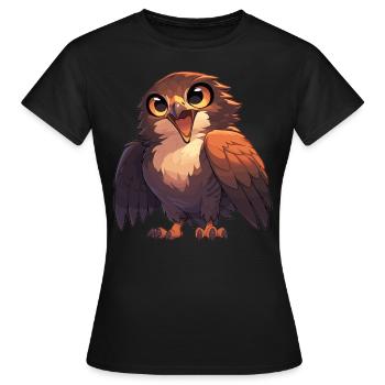Faucons Faucon - T-shirt Femme - noir - Devant - AI Model Female 172 dark (172cm)
