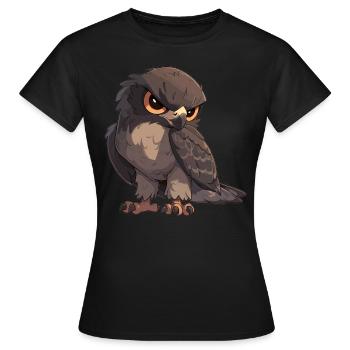 Faucons Faucon - T-shirt Femme - noir - Devant - AI Model Female 172 dark (172cm)