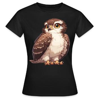 Faucons Faucon - T-shirt Femme - noir - Devant - AI Model Female 172 dark (172cm)