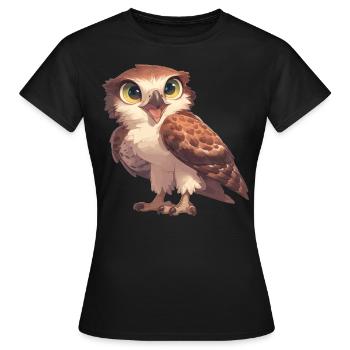 Faucon Faucon - T-shirt Femme - noir - Devant - AI Model Female 172 dark (172cm)