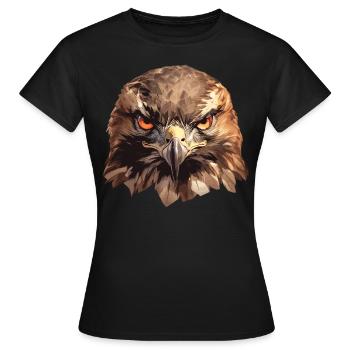Faucon Faucon - T-shirt Femme - noir - Devant - AI Model Female 172 dark (172cm)