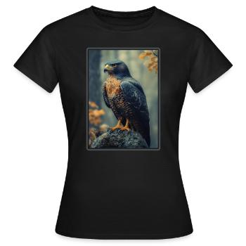 Faucon Faucon - T-shirt Femme - noir - Devant - AI Model Female 172 dark (172cm)