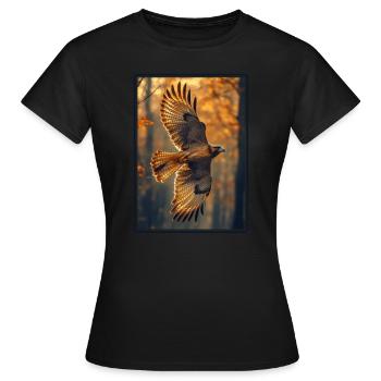 Faucon Faucon - T-shirt Femme - noir - Devant - AI Model Female 172 dark (172cm)