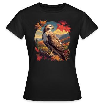Faucon Faucon - T-shirt Femme - noir - Devant - AI Model Female 172 dark (172cm)