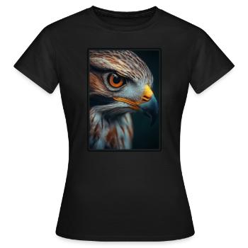 Faucon Faucon - T-shirt Femme - noir - Devant - AI Model Female 172 dark (172cm)