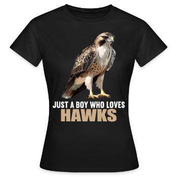 Faucon Faucon - T-shirt Femme - noir - Devant - AI Model Female 172 dark (172cm)