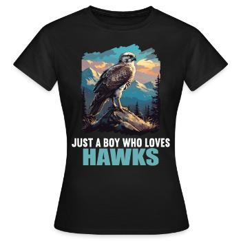 Faucon Faucon - T-shirt Femme - noir - Devant - AI Model Female 172 dark (172cm)