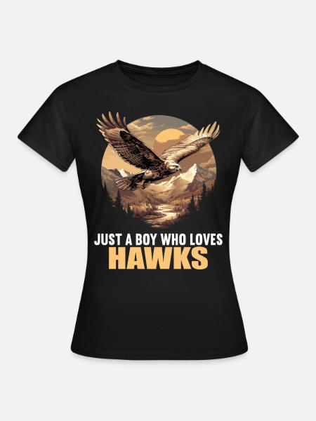 Falken Falke - Frauen T-Shirt - Schwarz