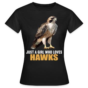 Faucon Faucon - T-shirt Femme - noir - Devant - AI Model Female 172 dark (172cm)