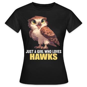 Faucon Faucon - T-shirt Femme - noir - Devant - AI Model Female 172 dark (172cm)