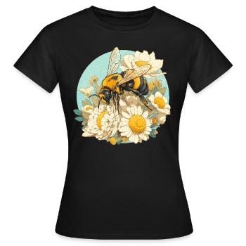 Bees Bee - Women's T-Shirt - black - Front - AI Model Female 172 dark (172cm)