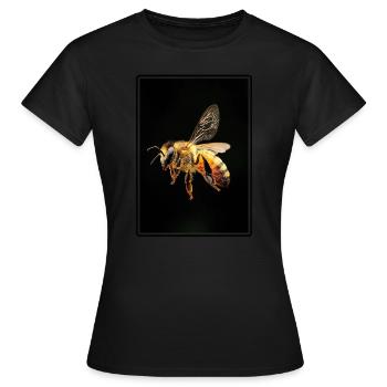 Bees Bee - Women's T-Shirt - black - Front - AI Model Female 172 dark (172cm)
