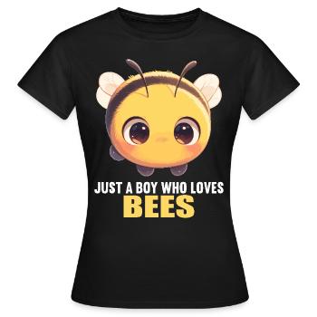 Bees Bee - Women's T-Shirt - black - Front - AI Model Female 172 dark (172cm)