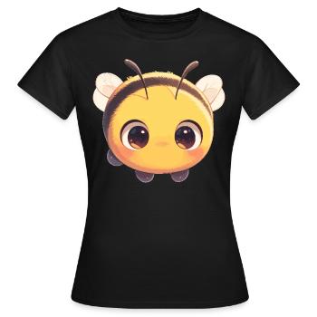 Bees Bee - Women's T-Shirt - black - Front - AI Model Female 172 dark (172cm)