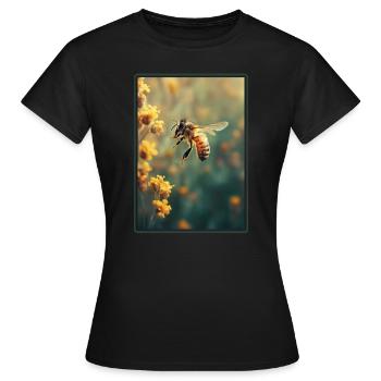 Bees Bee - Women's T-Shirt - black - Front - AI Model Female 172 dark (172cm)