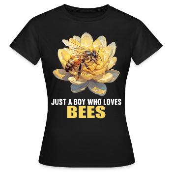 Bees Bee - Women's T-Shirt - black - Front - AI Model Female 172 dark (172cm)