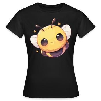 Bees Bee - Women's T-Shirt - black - Front - AI Model Female 172 dark (172cm)
