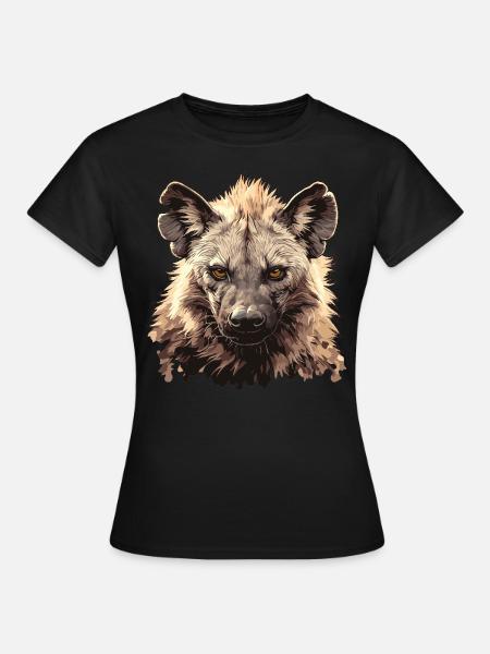 Hyänen Hyäne - Frauen T-Shirt - Schwarz