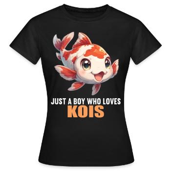 Koi Koi Carpe - T-shirt Femme - noir - Devant - AI Model Female 172 dark (172cm)