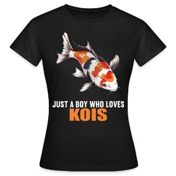 Koi Koi Carpe - T-shirt Femme - noir - Devant - AI Model Female 172 dark (172cm)