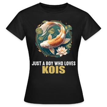 Koi Koi Carpe - T-shirt Femme - noir - Devant - AI Model Female 172 dark (172cm)