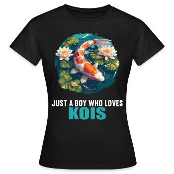 Koi Koi Carpe - T-shirt Femme - noir - Devant - AI Model Female 172 dark (172cm)