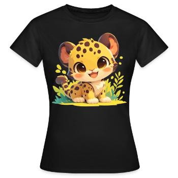 Jaguars Jaguar - T-shirt Femme - noir - Devant - AI Model Female 172 dark (172cm)