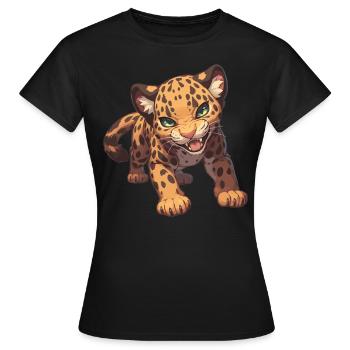 Jaguars Jaguar - T-shirt Femme - noir - Devant - AI Model Female 172 dark (172cm)