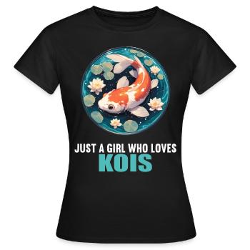 Koi Koi Carpe - T-shirt Femme - noir - Devant - AI Model Female 172 dark (172cm)