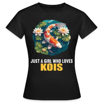 Koi Koi Carpe - T-shirt Femme - noir - Devant - AI Model Female 172 dark (172cm)