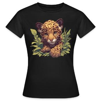 Jaguars Jaguar - T-shirt Femme - noir - Devant - AI Model Female 172 dark (172cm)