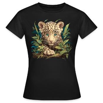 Jaguars Jaguar - T-shirt Femme - noir - Devant - AI Model Female 172 dark (172cm)