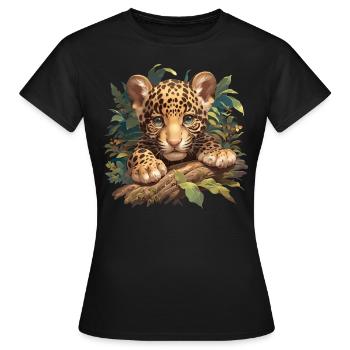 Jaguars Jaguar - T-shirt Femme - noir - Devant - AI Model Female 172 dark (172cm)