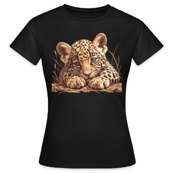 Jaguars Jaguar - T-shirt Femme - noir - Devant - AI Model Female 172 dark (172cm)