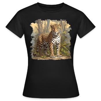 Jaguars Jaguar - T-shirt Femme - noir - Devant - AI Model Female 172 dark (172cm)