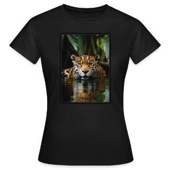 Jaguars Jaguar - T-shirt Femme - noir - Devant - AI Model Female 172 dark (172cm)