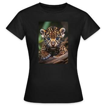 Jaguars Jaguar - T-shirt Femme - noir - Devant - AI Model Female 172 dark (172cm)