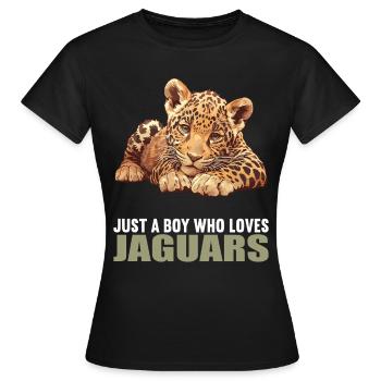 Jaguars Jaguar - T-shirt Femme - noir - Devant - AI Model Female 172 dark (172cm)