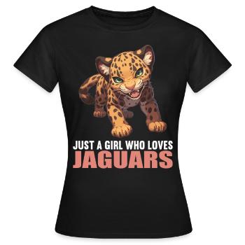 Jaguars Jaguar - T-shirt Femme - noir - Devant - AI Model Female 172 dark (172cm)