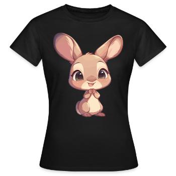 Kangourous Kangourou - T-shirt Femme - noir - Devant - AI Model Female 172 dark (172cm)