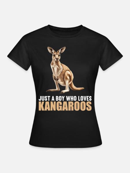 Kängurus Känguru - Frauen T-Shirt - Schwarz