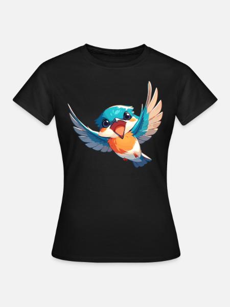 Eisvögel Eisvogel - Frauen T-Shirt - Schwarz