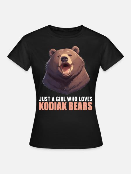 Kodiakbären Kodiakbär - Frauen T-Shirt - Schwarz