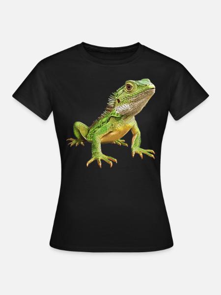 Eidechsen Eidechse - Frauen T-Shirt - Schwarz